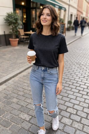 Marškinėliai su blizgučiais